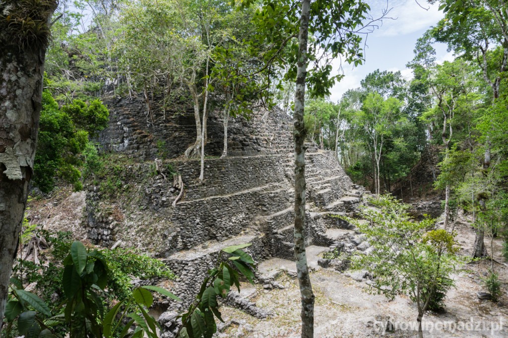 Ostatni (trzeci) poziom piramidy La Danta w El Mirador